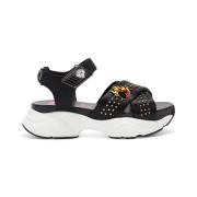 Sandalen Ed Hardy Flaming sandal black