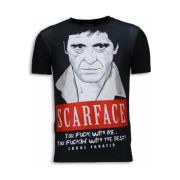 T-shirt Korte Mouw Local Fanatic Scarface Red Scar Digital