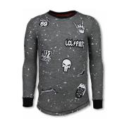 Sweater Local Fanatic Longfit Embroidery Patches Rockstar