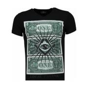 T-shirt Korte Mouw Local Fanatic One Dollar Eye