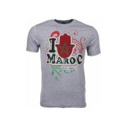T-shirt Korte Mouw Local Fanatic I Love Maroc