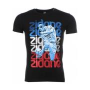 T-shirt Korte Mouw Local Fanatic Zidane Print