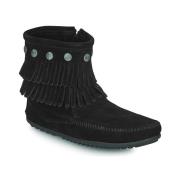 Laarzen Minnetonka DOUBLE FRINGE SIDE ZIP BOOT