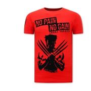 T-shirt Korte Mouw Local Fanatic Print Wolverine X Man