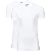 T-shirt Slater 2-pack Stretch V-hals T-shirt Wit