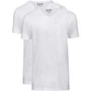 T-shirt Slater 2-pack Basic Fit T-shirt V-hals Wit