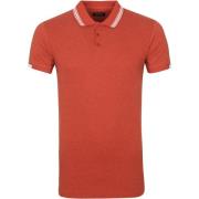 T-shirt Dstrezzed Polo Popcorn Melange Rood