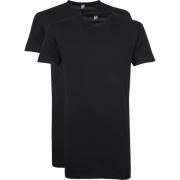 T-shirt Alan Red Vermont Extra Lang V-Hals T-Shirt Zwart 2Pack