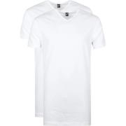 T-shirt Alan Red Vermont Extra Lange T-Shirts Wit (2Pack)