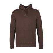 Sweater Colorful Standard Organic Hoodie Donkerbruin