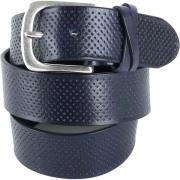 Riem Profuomo Leren Riem Roma Donkerblauw