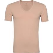 T-shirt Olymp T-Shirt V-Hals Nude