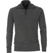 Sweater Casa Moda Halfzip Trui Donkergroen