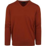 Sweater Suitable Pullover Vini V-Hals Oranje