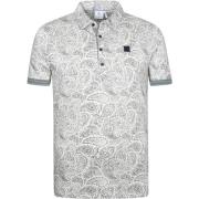 T-shirt Blue Industry M25 Polo Paisley Groen