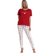 Pyjama's / nachthemden Admas Pyjama broek t-shirt Dans Mon Coeur