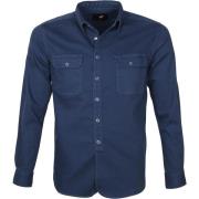 Sweater Suitable Pascal Overshirt Donkerblauw