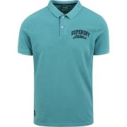 T-shirt Superdry Classic Pique Polo Superstate Blauw