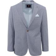 Blazer Suitable Colbert Leek Blauw