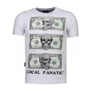 T-shirt Korte Mouw Local Fanatic Beter Have My Money Rhinestone