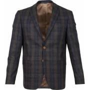 Blazer Suitable Prestige Colbert Deloro Ruit Donkerblauw