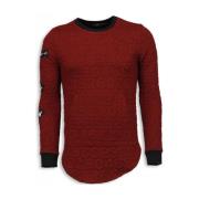Sweater Justing D Numbered Pocket Long Fit