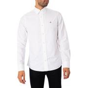 Overhemd Lange Mouw Gant Slimfit Oxford-overhemd