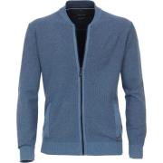 Sweater Casa Moda Vest Zip Blauw