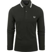 Sweater Fred Perry Longsleeve Polo Donkergroen T50