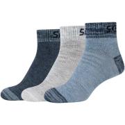 Sokken Skechers 3PPK Boys Mesh Ventilation Quarter Socks