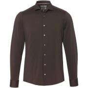 Overhemd Lange Mouw Pure The Functional Shirt Donkerbruin
