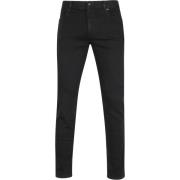 Broek Alberto Slim DS Dual Flex Denim Zwart