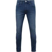 Broek Mud Jeans Denim Slimmer Rick Blauw