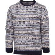 Sweater Suitable Prestige Fair Isle Pullover Beige