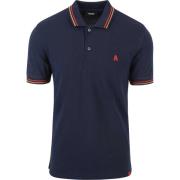 T-shirt Antwrp Polo Letter Navy Blauw