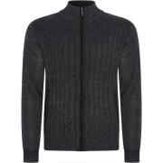 Sweater Cappuccino Italia Cable Cardigan Antraciet