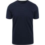 T-shirt Knowledge Cotton Apparel T-shirt Donkerblauw