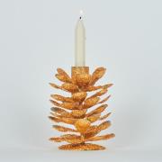 Kerst decoraties Bizzotto P.CANDELA 1P PINEAL ORO H10