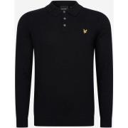 Polo Shirt Lange Mouw Lyle &amp; Scott Long sleeve knitted polo shirt
