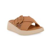 Slippers FitFlop F MODE BUCKLE CANVAS PLATFORM