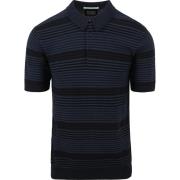 T-shirt Scotch &amp; Soda Structure Knitted Polo Navy