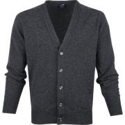 Sweater William Lockie Lamswol Vest Antraciet