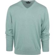 Sweater Casa Moda Pullover V-Hals Mintgroen