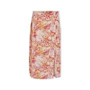 Rok Vila Deniso Fla Skirt - Cloud Dancer/Fla Double