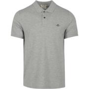 T-shirt Gant Shield Piqué Poloshirt Grijs