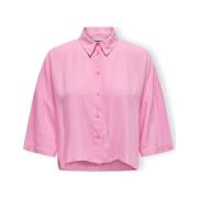 Blouse Only Noos Astrid Life Shirt 2/4 - Begonia Pink