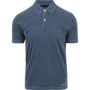 T-shirt Marc O'Polo Poloshirt Terry Cloth Blauw