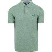 T-shirt Superdry Piqué Poloshirt Melange Groen