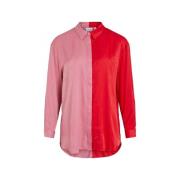 Blouse Vila Shirt Silla L/S - Flame Scarlet