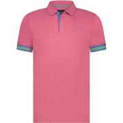 T-shirt State Of Art Piqué Polo Plain Roze